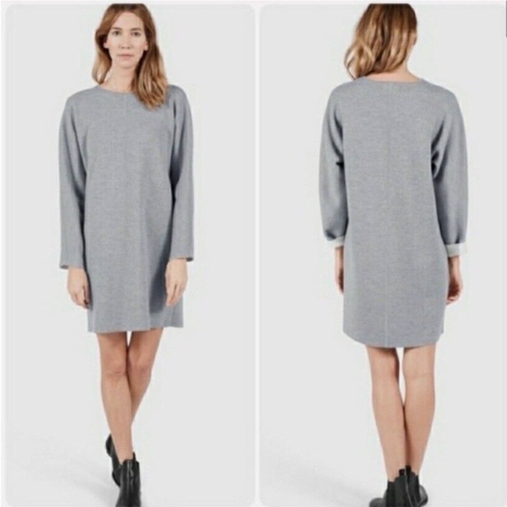 Everlane Dress Luxe‎ Double Knit
Sweater Wool Stretch Neutral
Gray Small